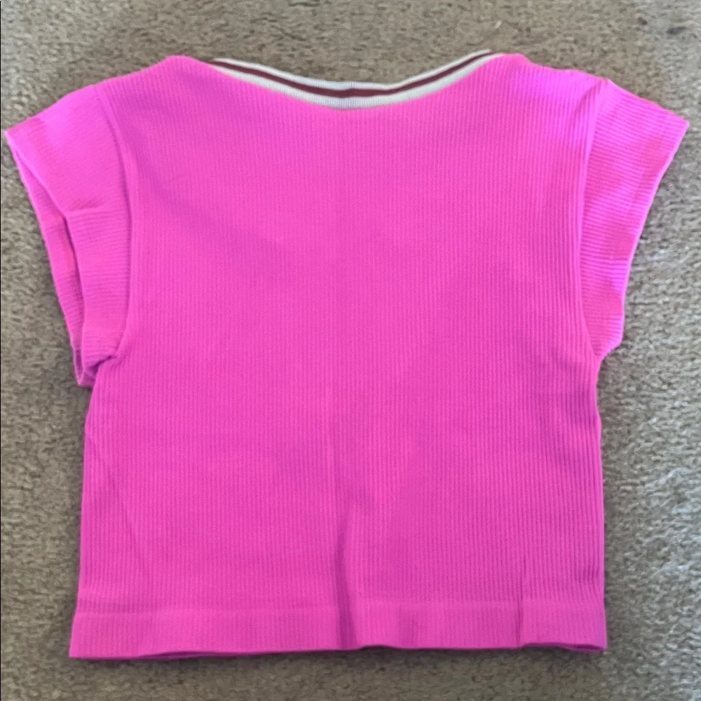 Urban Outfitters Pink Short Sleeve Top - Picture 3 of 4